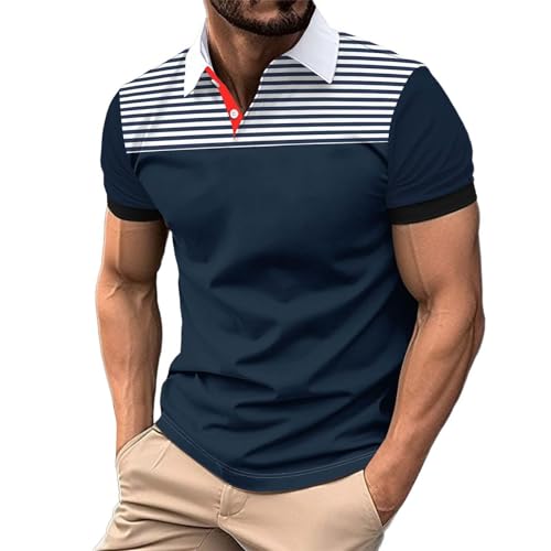 Polo homme manches courtes col intelligent fini le col déformé en été chaud