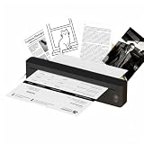 Stampante termica portatile A10a, include 10 fogli di carta termica, colore nero.