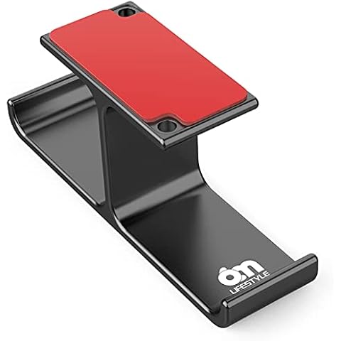 Dual Headphone Stand Holder, 6amLifestyle Headphone Hooks Under-Desk Headphone Stand Hanger Mount, Headphones Hanger Perfect for Office and Home Use, Black (Patented) Cover