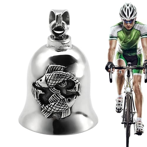 Cloche de motard pour moto, cloche porte-bonheur pour moto | en moto porte-bonheur - Porte-clés accessoires de moto, cloches spirituelles pour anniversaire, noël