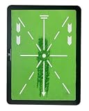 Birdy Golf Swing Mat Trainer - Golf Strike Mat & Divot Board with Velvet Cushion, Shock Absorption & Non-Slip Rubber Base - Golf Practice Mats for Swing Detection, Precision Path Feedback, 11.8"x15.7"