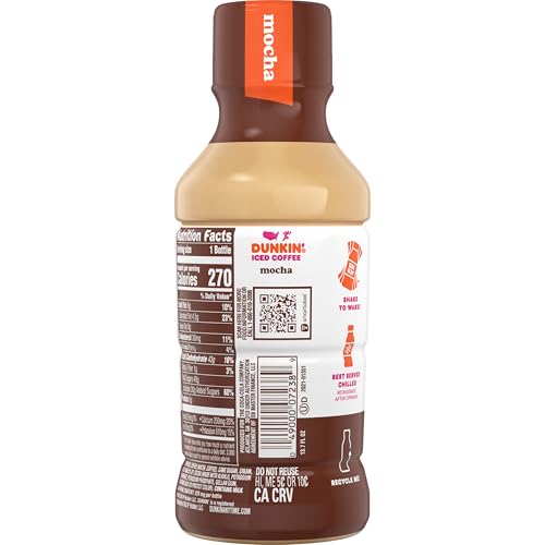 Dunkin' Donuts Mocha Iced Coffee, 13.7 fl oz