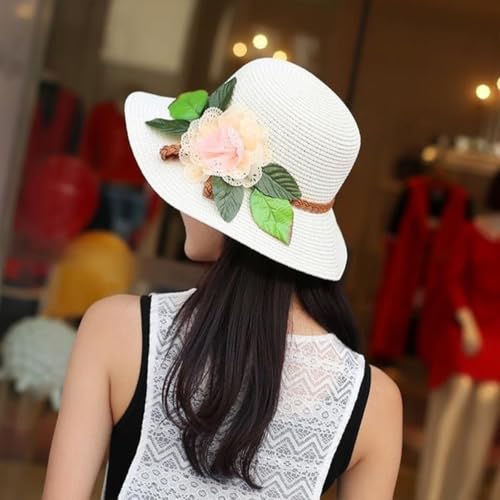 Sombrero de Sol para Mujer tipo Panama de Paja miniatura 5