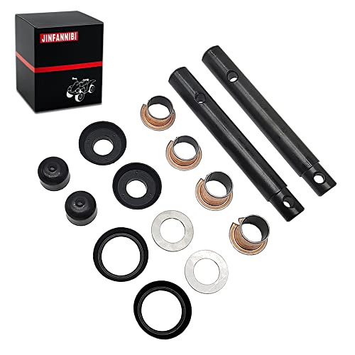 Steering Knuckle King Pin & Bushing Repair Kit Compatible With Yamaha Golf Cart G2 G8 G9 G11 G14 G16 G19 G20 1985-2001 #TOP23