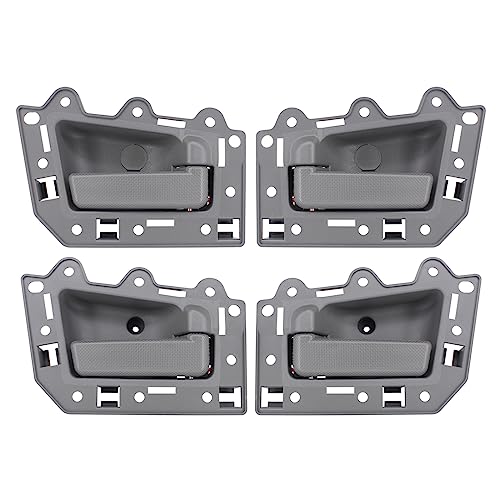 MOTOKU Set of 4 Front Rear Left Driver and Right Passenger Side Gray Interior Door Handles for Jeep Grand Cherokee 2006-2011