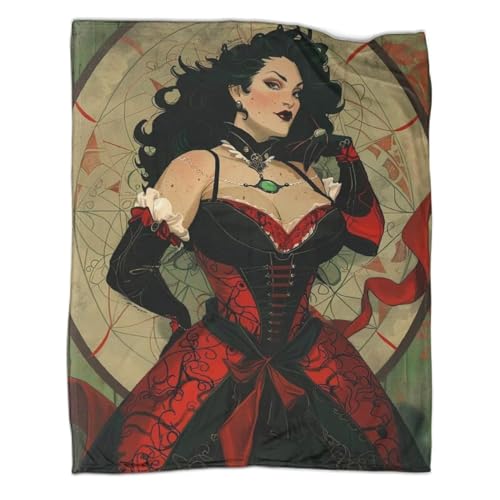 Couverture en Flanelle Chaudes et Moelleuse en Microfibre Légère 3D