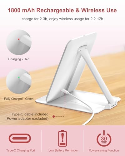 image for Gospire Travel Makeup Mirror with Lights and Magnification 10X, Portab