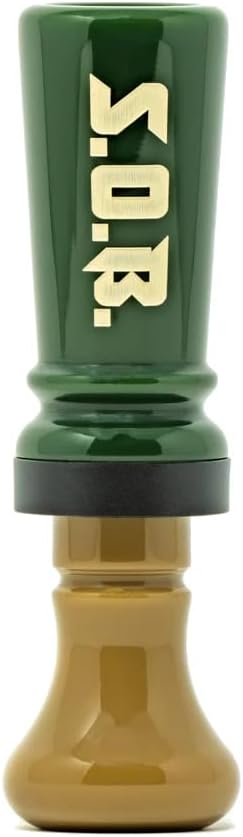 Elite Duck Calls - SOB Son of The Butcher Cutdown Single Reed Acrylic Duck Call (OD Green/Tan)