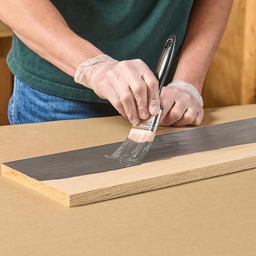Image of Varathane Total Control Gel Stain | Low Odor Water-Based Formula | Thick Gel Formula for Vertical Surfaces | Ideal for Wood, Metal & Fiberglass | Quart | Smoke Gray | 2 Pack