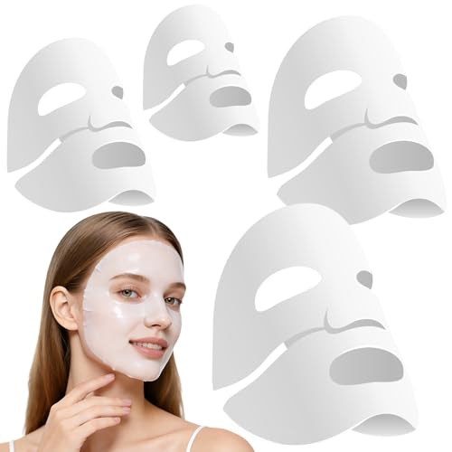 4 Pezzi Maschera Collagene Viso - Maschera Viso Coreana Skincare, Collagen Mask Maschere Collagene Coreane, Real Deep Face Mask Idratante Korean per Donna, Affinamento dei Pori
