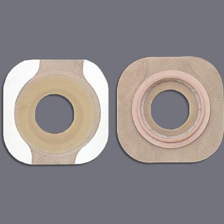 New Image Flextend Colostomy Barrier Pre-Cut, Extended Wear Tape 2-1/4 Inch Flange Red Code Hydrocolloid 1-3/8 Stoma, 14707 - Box of 5