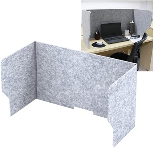 Séparateur de bureau pliable pour intimité et écrans réglables en feutre chez soi