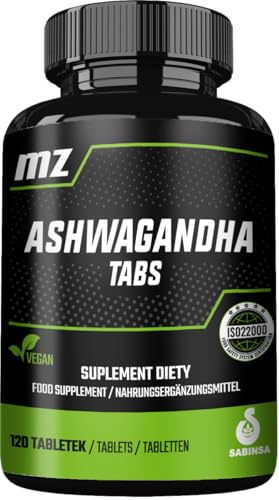 Ashwagandha-Extrakt 142 mg pro Kapsel - 120 Kapseln - 4 Monatsvorrat - für verbesserte Entspannung und geistige Klarheit - Nahrungsergänzungsmittel von MZ
