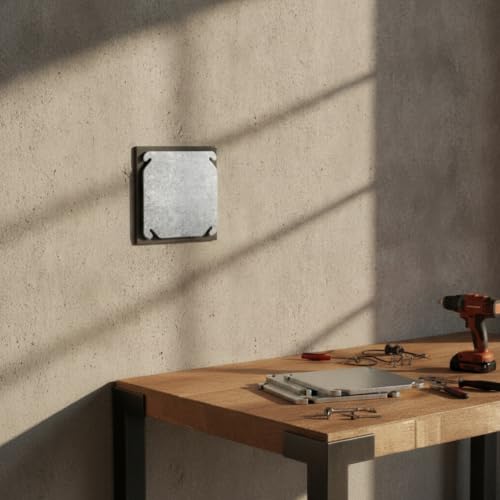 Xgdsnly 4 Pièces Cvercle Tableau Électrique Surface Métallique, Plat, Quincaillerie – vue 7