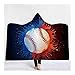 Produktbild LYDXD Warme 3D Gedruckt Weiche kuscheldecke Basketball Fußball Hoodie Korallen Fleece Reise Flugzeug Sofa Werfen Kinder F 150x200cm