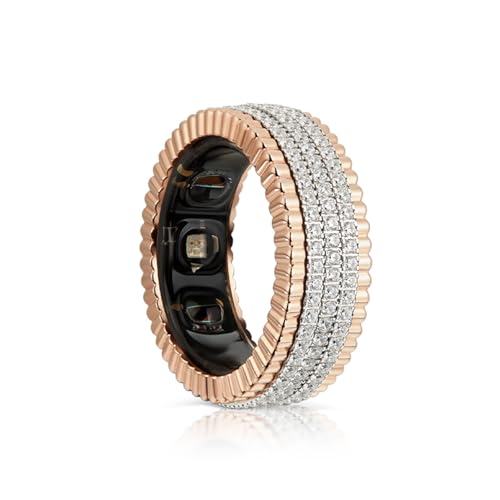 VERTU 925 Silver Smart Ring Collection, METASELF Wellness Tracker with