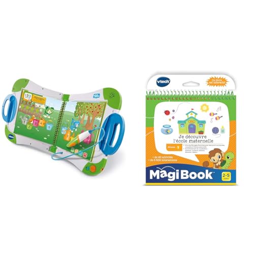 VTech - MagiBook Starter Pack Vert, Livre Interactif Enfant –