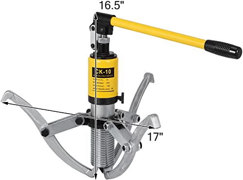 Image of Inditrust 10 Ton Hydraulic Puller Automotive Tool Wheel Bearing Pulling Separator Kit Bearing Hub Puller Garage Tooling Bearing pullers Lever Tool