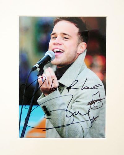 OLLY MURS SIGNED AUTOGRAPH PHOTO PRINT IN MOUNT
