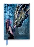 anne stokes drachen  Premium Notizbuch DIN A5: Anne Stokes, Es war einmal: Unser hochwertiges, liniertes Blankbook mit festem, künstlerisch geprägtem Einband und ... Notizbuch DIN A 5 mit Magnetverschluss)