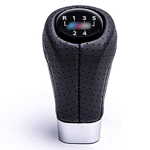 LUCIAUTO Pommeau de Levier de Vitesse Remplacer la tête de Bouton de Levier de Changement de Vitesse de Voiture 1 3 Series E46 E81 E82 E87 E88 E90 E91 E92 (5 Vitesses) Cover