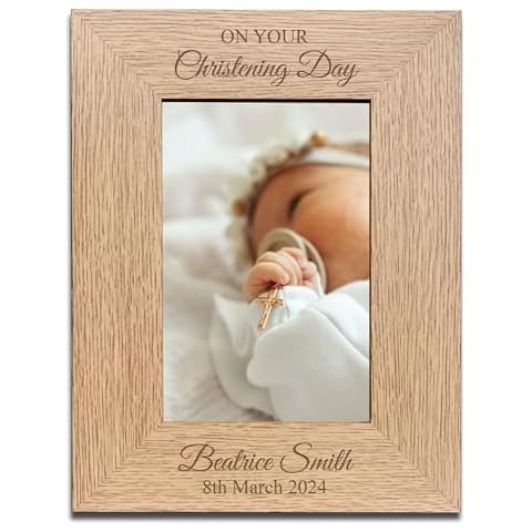 Personalised Wooden Photo Frame with Custom Engraving Cover