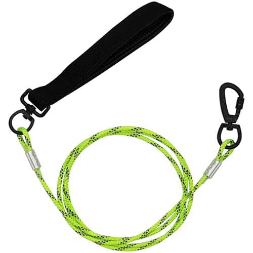 ZHOMA laisse chien métal 5pi câble acier lourd, vert