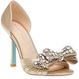 Betsey Johnson Women's Landn Pump, Gold, 7.5