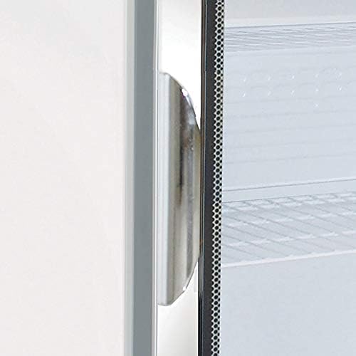 DUURA DGMW3.5RA DGMW3.5R 24-inch Merchandiser Countertop Refrigerator Multi-Pane Glass Door with Lock and Easy-to-Read Digital Temperature Display, 3.5 Cubic feet, White