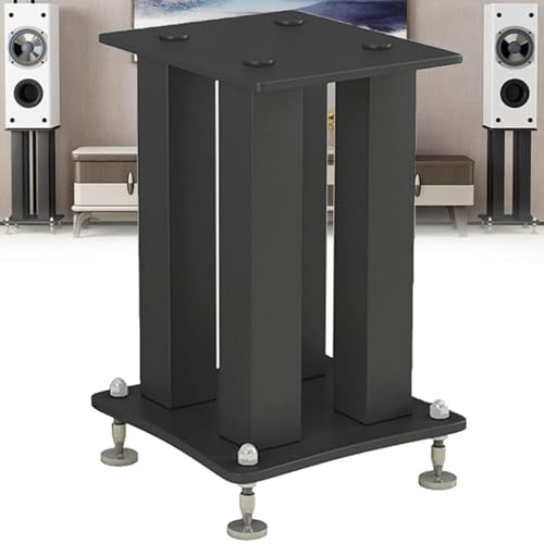 ToayNia Floor Standing Speaker Stand,Reduced Vibration Loudspeaker Racks,All Steel Floor Bookshelf Speaker Stands Pair,for Home and Cinema 40cm