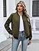 HOTOUCH Women Jacket Casual Bomber Jackets Long Sleeve Fashion Zip Up Coat