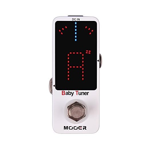 MOOER Tuner Pedal, Baby Tuner Guitar Pedal Mute Function Micro Tuner Tuning Pedal for Electric instruments Electro-Acoustic Instruments