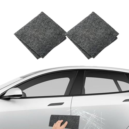 2PC FixaPro Scratch Remover, Kratzer Tuch Repariert Schnell Kratzer am Auto, Nano Kratzerentferner Tücher, FixaPro Car Scratch Remover, Auto-Kratzer-Entferner, Entfernt Leichte Kratzers und Schrammen