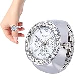 女性用リングウォッチ 、 女性用フィンガーウォッチ | 時計リングヴィンテージクォーツ時計,ファッションクォーツ時計、アナログ指輪時計リング、男性女性ジュエリーギフト Keloglu