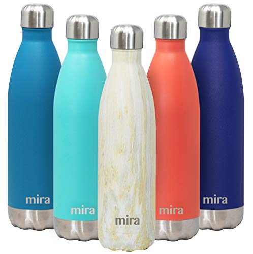 MIRA 25 Oz Stainless Steel Vacuum Insulated Water Bottle | Double Walled Cola
