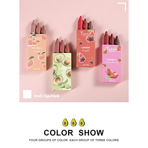 4. Bild von Lippenstift Set, 3 PCS Lip Kit Matt Samtlippenglasur, Dauerhafte Wasserdicht Matte Nude Lipstick, Schönheit Lippe Gloss, Antihaft-Tasse Sexy Colors Lipsticks(02)