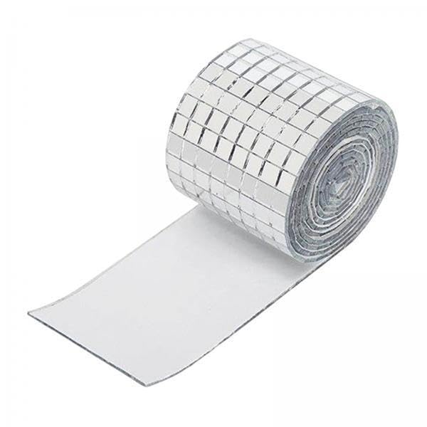 BNF®2X Mirror Mosaic Tiles – Self‑Adhesive Mini Disco Ball Squares 5mm x 5mm – Acrylic Mirror Tiles Sheet 4 x 60 cm for Kitchen, Bathroom, Craft & DIY Décor-image-32