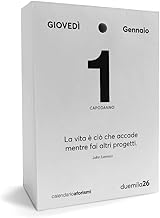 Replacement Desk Calendar 2026 Philosophical with Aphorisms - Motivational Tear-off Calendar Insert with Philosophical Phrases for Desk | Q&B Grafiche Gift Idea (2026, 1 Piece)