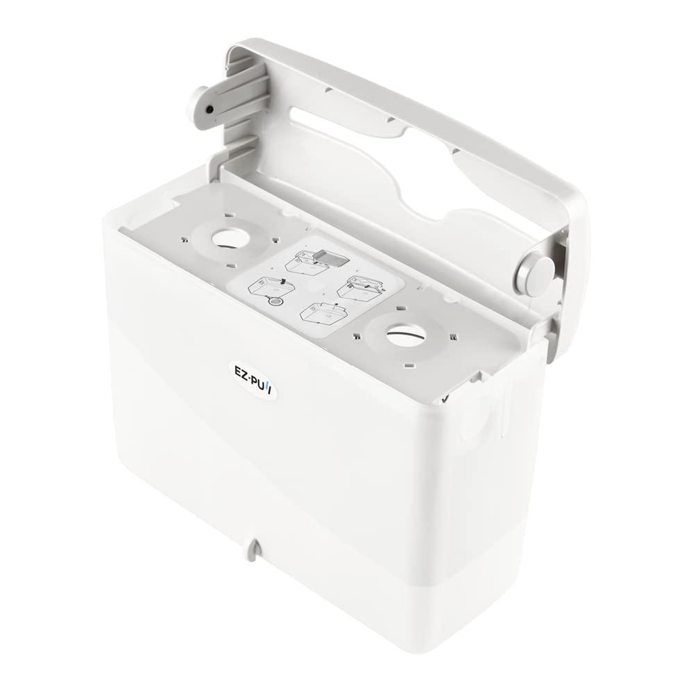 EZ-Pull - Dispensador de toallas de mano multiplegable para encimera, cocina, baño, oficina, caravana, Airbnb, color blanco 4500-EZ