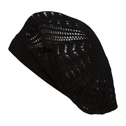 TOP HEADWEAR Hip Womens Slouchy Lightweight Knitted Beanie- Black Cover