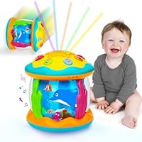 Baby Toys 0-6 6-12 Months, Baby Girl Boy Gifts Sensory Musical Light Up Toys for Baby, Tummy Time Educational Learning Toys, 1st Birthday Gifts Presents for 1 2 3 Year Old Girls Boys