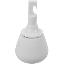 Hooked Cane Rubber Tip Replacement for Walking Sticks, White