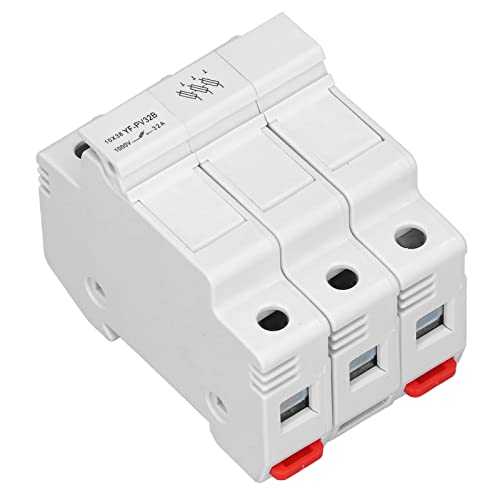 Base de fusível DC, resposta rápida de 1 a 10 mm², suporte de fusível de 3 polos, instalação de tril