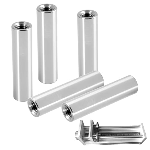 5PCS Manchons Filetés Ronds M6×30 mm en Acier Inoxydable, Écrous de Raccordement pour Tiges Filetées, Filetage Précis, Résistants à la Corrosion, pour Mécanique, Bricolage et Industriel