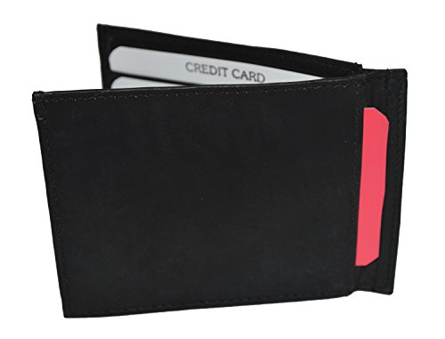 LeatherBoss Men's Super Slim Wallet With Outside ID And Back Pocket4