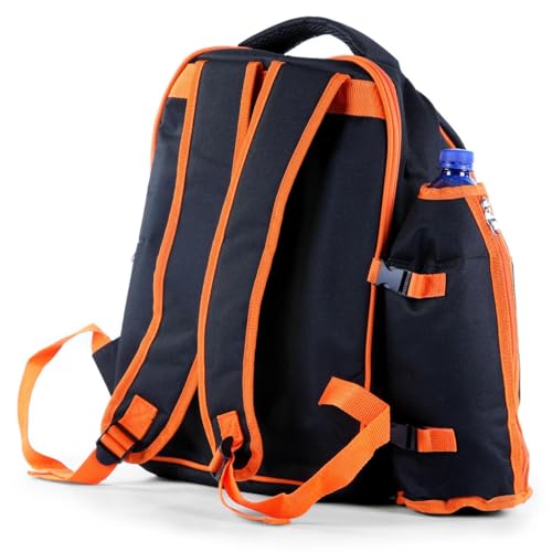Picknickrucksack Fuxtec Traveller mit Kühlfach und Geschirr für 4 Personen