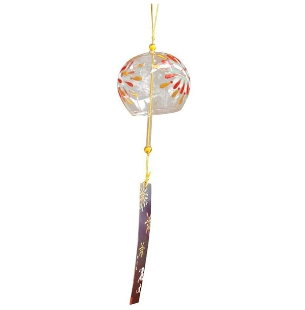 Carillon a Vent pour Maison Carillons Éoliens Faits À La Main en Verre Carillon Éolien De Style Japonais Simple pour Décor Suspendu À La Maison Décoration Intérieure(D)