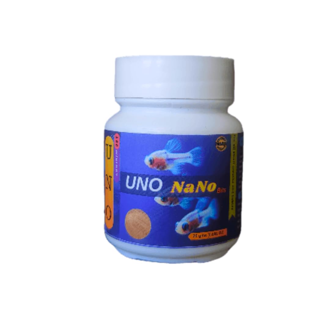 UNO Nano Best Feed for All Fishes and Baby Fishes with Small Mouth Size| 70microns| 25gms | for Guppy,Betta and Angel Fries (B0CHK72YXT) Amazon Price History, Amazon Price Tracker