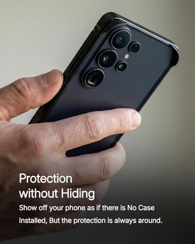 Image of RAEGR Case | Anodized Aluminum Bumper | Edge Armor Protective Minimal Case Designed for Galaxy S26 Ultra (2026) - Black RG10657