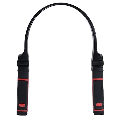 SalLady Neck Light Hands Free 2 Brightness Level Adjustable 2 LEDs Reading Light for Outdoor Iron Metal Soft USB Rehcargeable